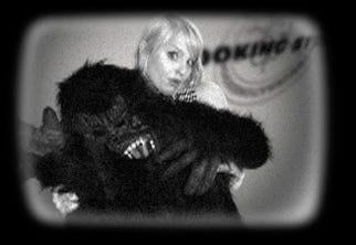 retro cooking show look in black and white